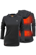 Mobile Warming Technology Baselayers Merino Heated Baselayer Shirt Women's Heated Clothing