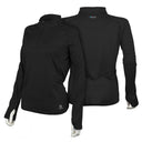 Mobile Cooling Technology Hoodie Women's Cooling 1/4 Zip LS Shirt - Black Heated Clothing - product view 4