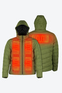 Mobile Warming Technology Jacket Crest Heated Jacket Men's - Olive Green Heated Clothing