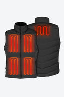 Mobile Warming Technology Vest Crest Heated Down Vest Men's  - Black Heated Clothing