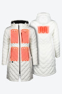 Mobile Warming Technology Jacket Meridian Heated Jacket Women's - Cream Heated Clothing