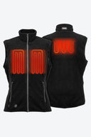 Mobile Warming Technology Vest Trek Heated Fleece Vest Women's - Black Heated Clothing