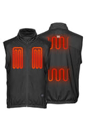 Mobile Warming Technology Baselayers Squall Heated Base Layer Vest Unisex - Black Heated Clothing