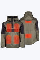 Mobile Warming Technology Jacket Denali Anorak 1/4 Zip Hoodie Men's - Olive Heated Clothing