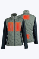 Mobile Warming Technology Jacket Aria Hybrid Jacket Women's - Sage/Olive Heated Clothing