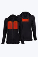 Mobile Warming Technology Baselayers Element Mid-Layer Full Zip Hoodie Women's - Black Heated Clothing
