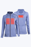 Mobile Warming Technology Baselayers Element Mid-Layer Full Zip Hoodie Women's - Periwinkle Heated Clothing
