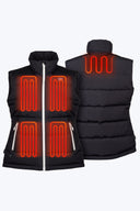 Mobile Warming Technology Vest Crest 2.0 Down Vest Women's - Black Heated Clothing