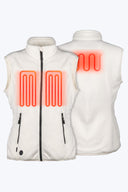 Mobile Warming Technology Vest Trek Heated Vest Women's - Cream Heated Clothing