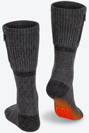 Mobile Warming Technology Sock Wool Crew Heated Sock Unisex - Dark Grey Heated Clothing - product view 6