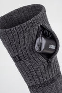 Mobile Warming Technology Sock Wool Crew Heated Sock Unisex - Dark Grey Heated Clothing - product view 4