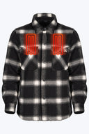 Mobile Warming Technology Jacket Kodiak Plaid Heated Jacket Men's - Black/White Heated Clothing - product view 4