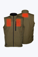 Mobile Warming Technology Vest Alpine 3.0 Heated Vest Men's - Olive Heated Clothing - product view 2