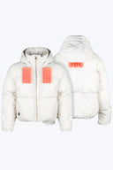 Mobile Warming Technology Jacket Cloud IX Crop Puffer Heated Jacket Women's - Cream Heated Clothing - product view 2
