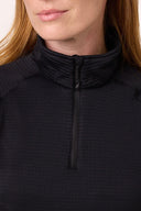Mobile Warming Technology Baselayers Element Mid-Layer 1/4 Zip LS Shirt Women's - Black Heated Clothing - product view 5