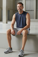 Fieldsheer Tank Men's Baseline DriComfort Tank Top - Arctic Blue Heated Clothing - product view 6