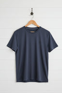 Fieldsheer Shirt Men's Baseline DriComfort Short Sleeve Tee - Arctic Blue Heated Clothing - product view 5