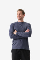 Fieldsheer Shirt Men's Baseline DriComfort Long Sleeve Tee - Arctic Blue Heated Clothing - product view 7