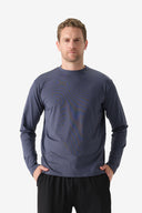 Fieldsheer Shirt Men's Baseline DriComfort Long Sleeve Tee - Arctic Blue Heated Clothing