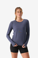Fieldsheer Shirt Women's Aeris DriComfort Long Sleeve Tee - Arctic Blue Heated Clothing - product view 10
