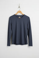 Fieldsheer Shirt Women's Aeris DriComfort Long Sleeve Tee - Arctic Blue Heated Clothing - product view 4