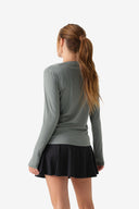 Fieldsheer Shirt Women's Aeris DriComfort Long Sleeve Tee - Sage Heated Clothing - product view 6