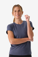 Fieldsheer Shirt Women's Aeris DriComfort Short Sleeve Tee - Arctic Blue Heated Clothing - product view 5