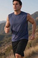 Fieldsheer Tank Men's Baseline DriComfort Tank Top - Arctic Blue Heated Clothing - product view 5