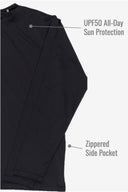 Fieldsheer Shirt Men's Baseline DriComfort Long Sleeve Tee - Black Heated Clothing - product view 4