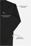 Fieldsheer Shirt Men's Baseline DriComfort Long Sleeve Tee - Black Heated Clothing - product view 8
