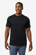 Mobile Cooling Technology Shirt Men's Cooling Short Sleeve Crew - Black Heated Clothing