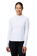 Mobile Cooling Technology Hoodie Women's Cooling Hooded LS Shirt  - White Heated Clothing