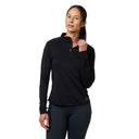 Mobile Cooling Technology Hoodie Women's Cooling 1/4 Zip LS Shirt - Black Heated Clothing - product view 3
