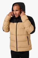 Mobile Warming Technology Jacket Crest 2.0 Down Jacket Men's - Tan/Black Heated Clothing - product view 5