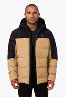 Mobile Warming Technology Jacket Crest 2.0 Down Jacket Men's - Tan/Black Heated Clothing - product view 7