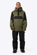 Mobile Warming Technology Jacket Denali Anorak 1/4 Zip Hoodie Men's - Olive Heated Clothing - product view 4