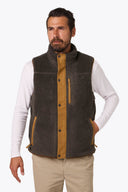 Mobile Warming Technology Vest Ranch High-Pile Vest Men's - Charcoal Heated Clothing - product view 4