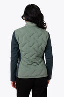 Mobile Warming Technology Jacket Aria Hybrid Jacket Women's - Sage/Olive Heated Clothing - product view 6