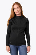 Mobile Warming Technology Baselayers Element Mid-Layer Full Zip Hoodie Women's - Black Heated Clothing