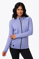 Mobile Warming Technology Baselayers Element Mid-Layer Full Zip Hoodie Women's - Periwinkle Heated Clothing