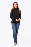 Mobile Warming Technology Baselayers Element Mid-Layer 1/4 Zip LS Shirt Women's - Black Heated Clothing
