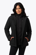 Mobile Warming Technology Jacket Trilogy 3 in 1 Jacket Women's - Black Heated Clothing - product view 8
