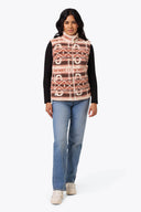 Mobile Warming Technology Vest Upland High-Pile Long Printed Vest Women's - Clay Aztec Heated Clothing - product view 3