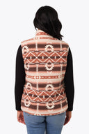 Mobile Warming Technology Vest Upland High-Pile Long Printed Vest Women's - Clay Aztec Heated Clothing - product view 4