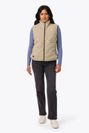 Mobile Warming Technology Vest Upland High-Pile Vest Women's - Coffee Heated Clothing - product view 6