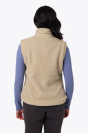 Mobile Warming Technology Vest Upland High-Pile Vest Women's - Coffee Heated Clothing - product view 5