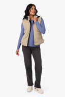 Mobile Warming Technology Vest Upland High-Pile Vest Women's - Coffee Heated Clothing - product view 4