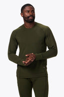 Mobile Warming Technology Baselayers Baselite Heated Baselayer Shirt Men’s - Forest Green Heated Clothing