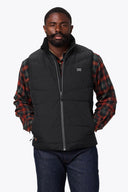 Mobile Warming Technology Vest Crest Heated Down Vest Men's  - Black Heated Clothing