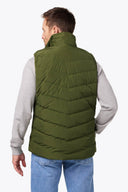 Mobile Warming Technology Vest Crest Natural Down Heated Vest Men's -  Olive Green Heated Clothing - product view 4
